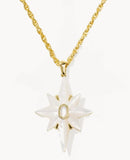 KENDRA SCOTT- Fate Gold Star Pendant Necklace in Ivory Mother of Pearl