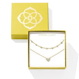 KENDRA SCOTT- Ari Haven Heart Necklace Gift Set in Gold Metal