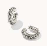 KENDRA SCOTT- Catherine Vintage Silver Hoop Earrings