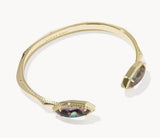KENDRA SCOTT- Ophelia Gold Cuff Bracelet in Abalone Shell