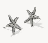 KENDRA SCOTT- Parker Vintage Silver Starfish Stud Earrings