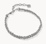 KENDRA SCOTT- Gabriella Rhodium Braided Chain Bracelet
