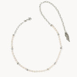 KENDRA SCOTT- Gabriella Vintage Silver Pearl Strand Necklace