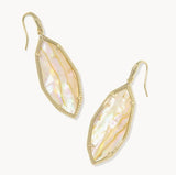 KENDRA SCOTT- Ophelia Drop Earring in Gold Iridescent Abalone