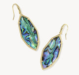 KENDRA SCOTT- Ophelia Drop Earring in Gold Abalone Shell