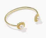 KENDRA SCOTT- Gabriella Gold Pearl Cuff Bracelet