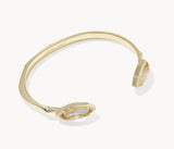 KENDRA SCOTT- Ophelia Cuff Bracelet in Gold Iridescent Abalone