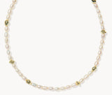 KENDRA SCOTT- Gabriella Pearl Strand Necklace in Gold Freshwater Cultured Pearl