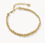 KENDRA SCOTT- Gabriella Braid Chain Bracelet in Gold Metal