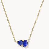 KENDRA SCOTT- Tatum Gold Short Pendant Necklace in Cobalt Mix