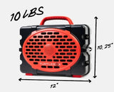 TURTLEBOX- Generation 3 Speaker in Black/Red