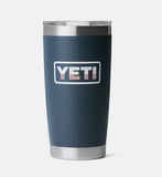 YETI- 20oz Tumbler in Navy/Badge