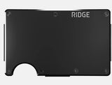 THE RIDGE- Aluminum Black Wallet w/Money Clip