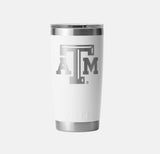 YETI- 20oz White Tumbler in Texas A&M