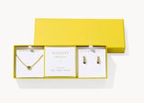 KENDRA SCOTT- Cailin Gold Birthstone Gift Set of 2 in Light Green Crystal