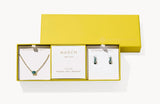 KENDRA SCOTT- Cailin Gold Birthstone Gift Set of 2 in Aqua Crystal