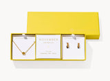 KENDRA SCOTT- Cailin Gold Birthstone Gift Set of 2 in Golden Yellow Crystal