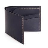 EZRA ARTHUR- No. 6 Classic Bifold Wallet in Navy
