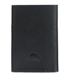 EZRA ARTHUR- No. 2 Card Holder Wallet in Black