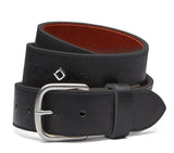 NOKONA- Black CalfSKN Leather Belt w/Black Edge Accents