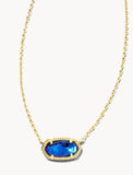 KENDRA SCOTT- Elisa Necklace in Gold Navy Abalone