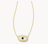 KENDRA SCOTT- Elisa Gold Evil Eye Necklace