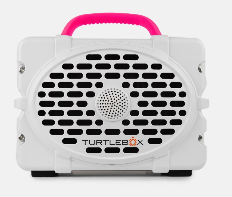 Turtlebox Ranger Pink TURTLEBOX- Generation 3 Speaker in White/Hot Pink – Luka Life + Style