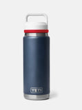 YETI- 26oz Chug Bottle in Navy/Rescue Red/White