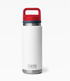 YETI- 26oz Chug Bottle in White/Navy/Rescue Red