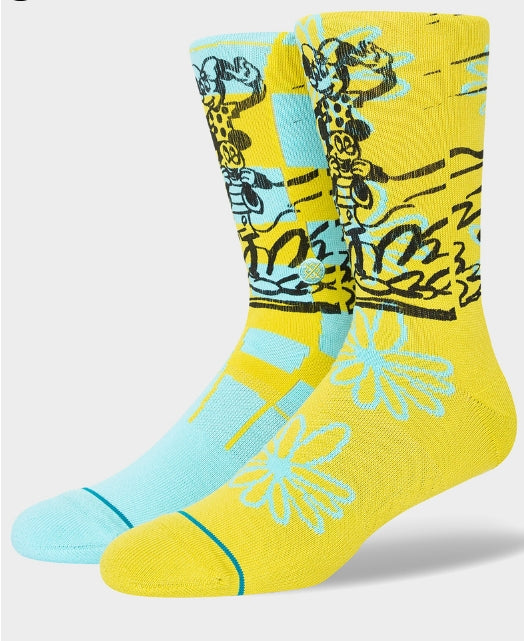 Calze Stance TANDEM BY RUSS | Gialle | Taglia L (43-47) | Unisex