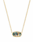 KENDRA SCOTT- Elisa Pendant Necklace in Gold Abalone Shell