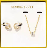 KENDRA SCOTT- Cailin Gift Set in Gold/White Crystal