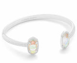 KENDRA SCOTT- Elton Silver Cuff Bracelet in Dichroic Glass