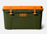YETI- Tundra 45 Cooler in Olive/King Crab Orange