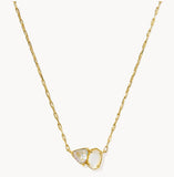 KENDRA SCOTT- Tatum Gold Short Pendant Necklace in Neutral Mix