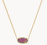 KENDRA SCOTT- Elisa Gold Necklace in Dark Lavender Opal