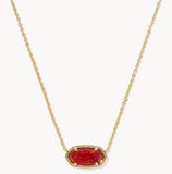 KENDRA SCOTT- Elisa Gold Necklace in Red Kyocera Opal