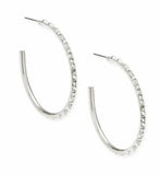 KENDRA SCOTT- Veronica Hoop Earring in Rhodium Iridescent Crystal