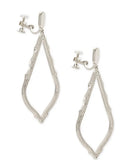 KENDRA SCOTT- Sophee Clip-On Earrings in Rhodium Metal