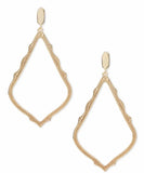 KENDRA SCOTT- Sophee Clip-On Drop Earrings in Gold Metal