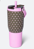 BRUMATE- Resa Flip 35oz in Mocha Dot