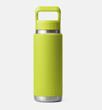 YETI- Rambler 26oz Straw Bottle with Color Cap in Chartreuse