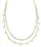 KENDRA SCOTT- Eve Gold Multi Strand Necklace in Multi Mix