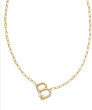 KENDRA SCOTT- Pearl Letter Initial Pendant in Gold White Pearl