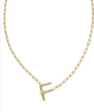 KENDRA SCOTT- Pearl Letter Initial Pendant in Gold White Pearl