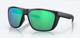 COSTA- Ferg XL Matte Black with Green Mirror 580G