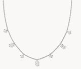 KENDRA SCOTT- Cailin Strand Necklace in Rhodium White CZ