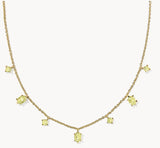 KENDRA SCOTT- Cailin Strand Necklace in Gold Light Green Crystal