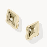 KENDRA SCOTT- Adeline Metal Stud Earring in Gold Metal