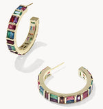 KENDRA SCOTT- Jamie Gold Hoop Earrings in Multi Mix